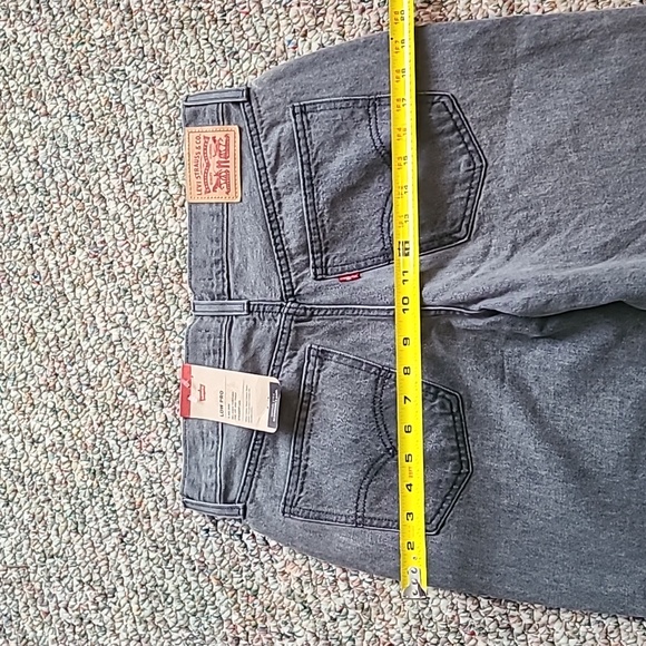 LEVIS WOMENS LIW PRO STRAIGHT GRAY JEANS SIZE 28 SEE MEASUREMENTS IN PICTURES - Picture 12 of 16